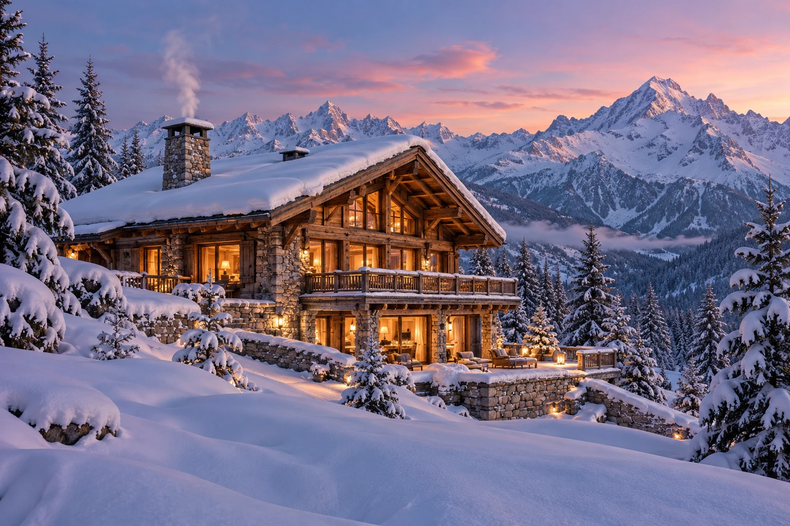 Alpenchalet, illustratives Bild
